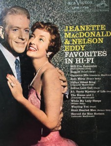 Nelson Eddy and Jeanette MacDonald record jacket