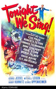 TONIGHT WE SING, US poster art, 1953. TM and copyright ©20th Century-Fox Film Corp. All Rights Reserved / Courtesy: Everett