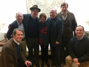 The Fields Fest Committee, including two of W.C. Fields grand kids, Harriet and Ronald